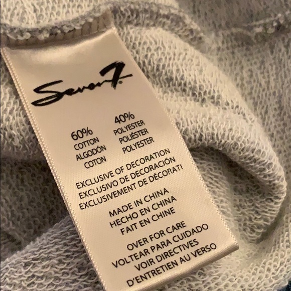 NWT seven-7 sweatshirt - Picture 5 of 5